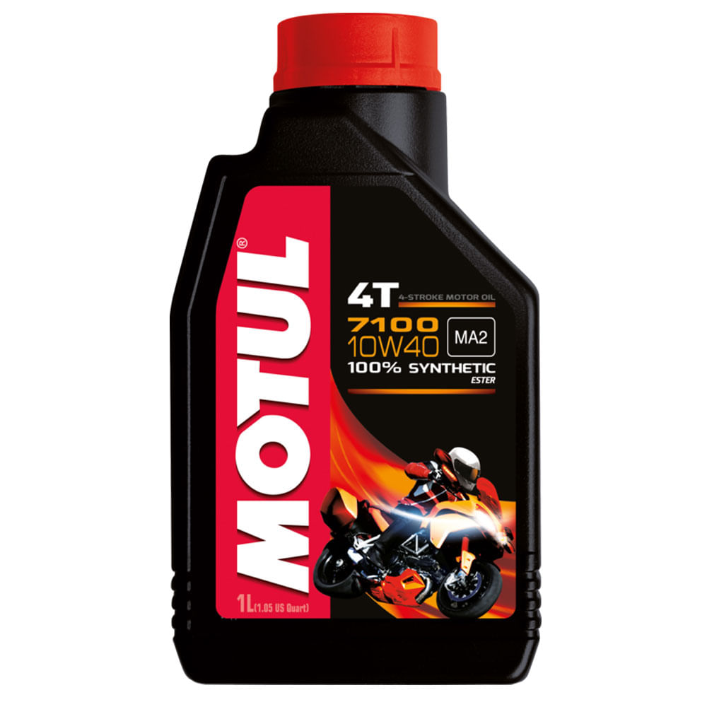 モチュール 7100 4T MA2 10W40 1L 3缶 3本 正規品 Óleo 4T 10W40 7100 1 Litro - Motul - marquinhom