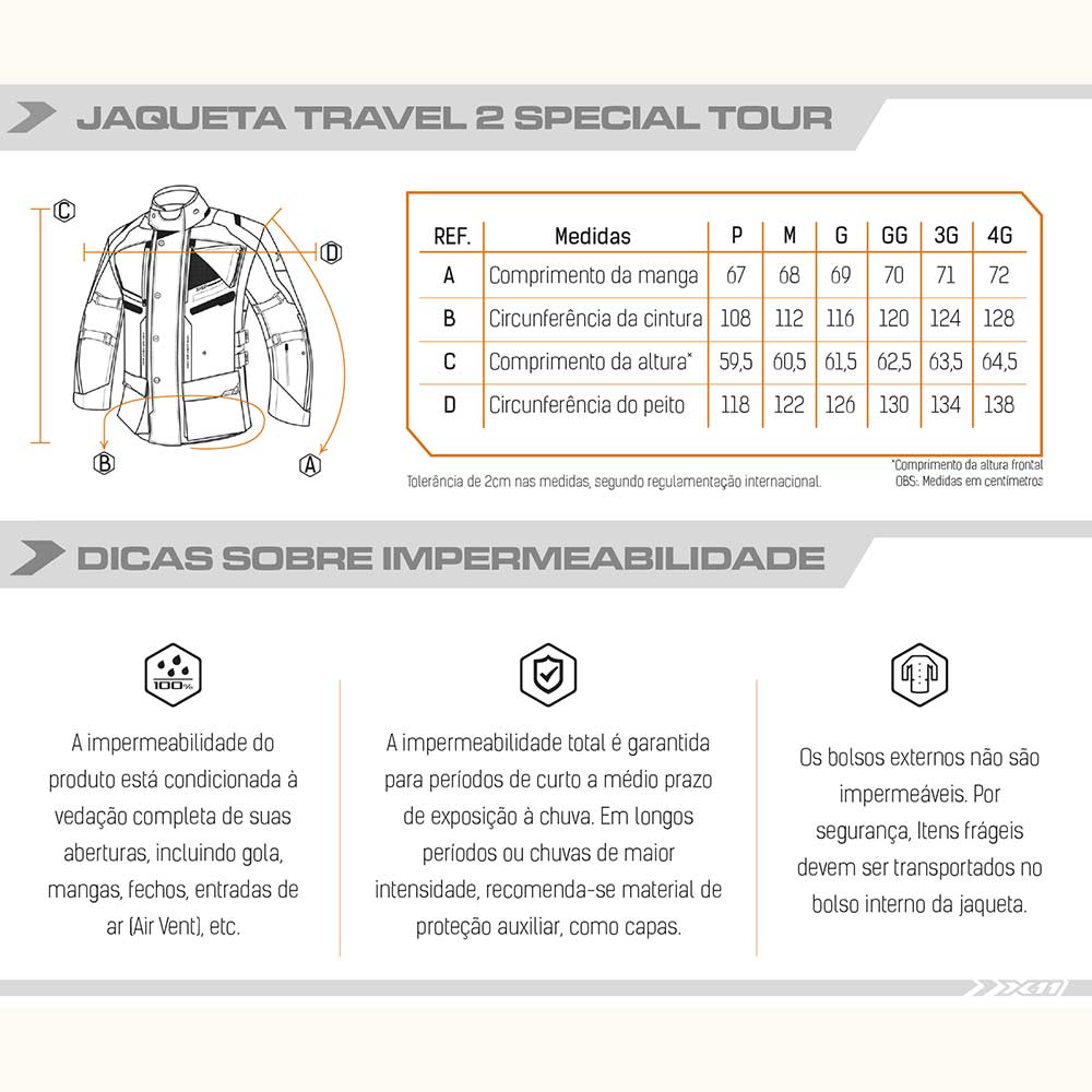 jaqueta x11 travel 2 special tour