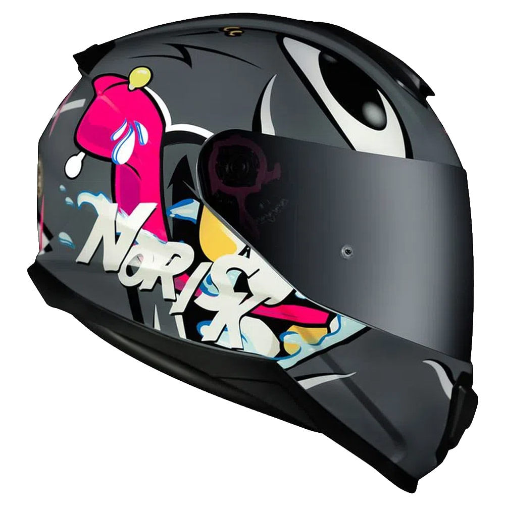 Capacete Norisk FF802 Razor Mad Cinza - marquinhom