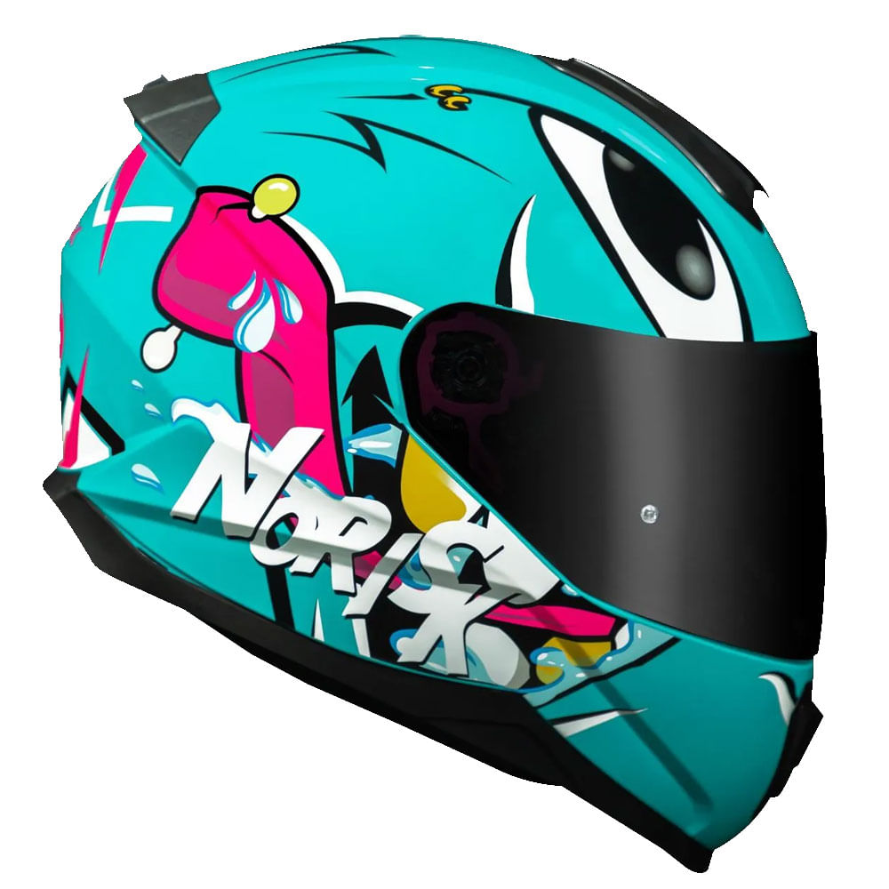 Nori’s Capacete Norisk FF802 Razor Mad Azul - marquinhom