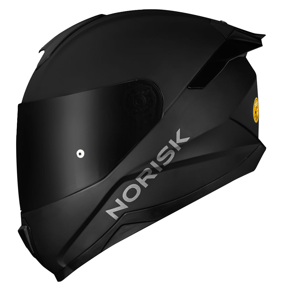 Capacete Norisk FF802 Razor Monocolor Preto Fosco Viseira - marquinhom
