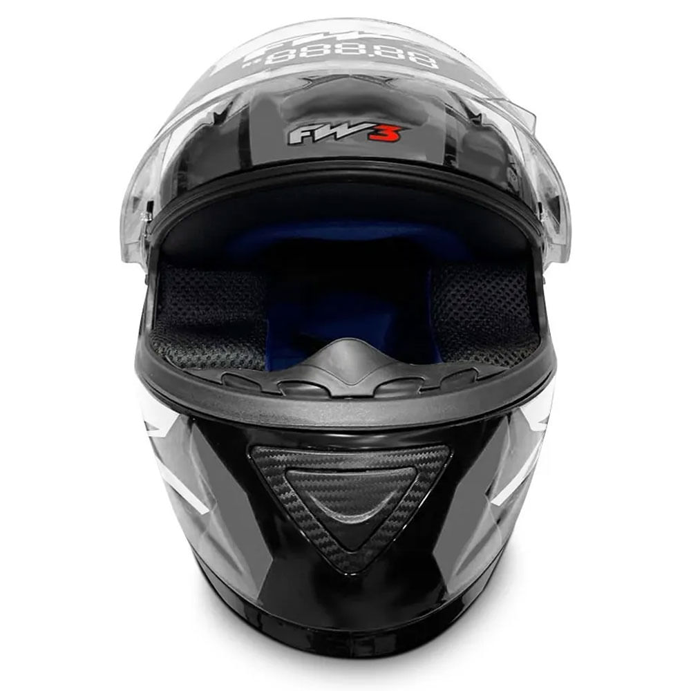 Capacete FW3 GTX Fox Grafite com Viseira Solar em Promoção