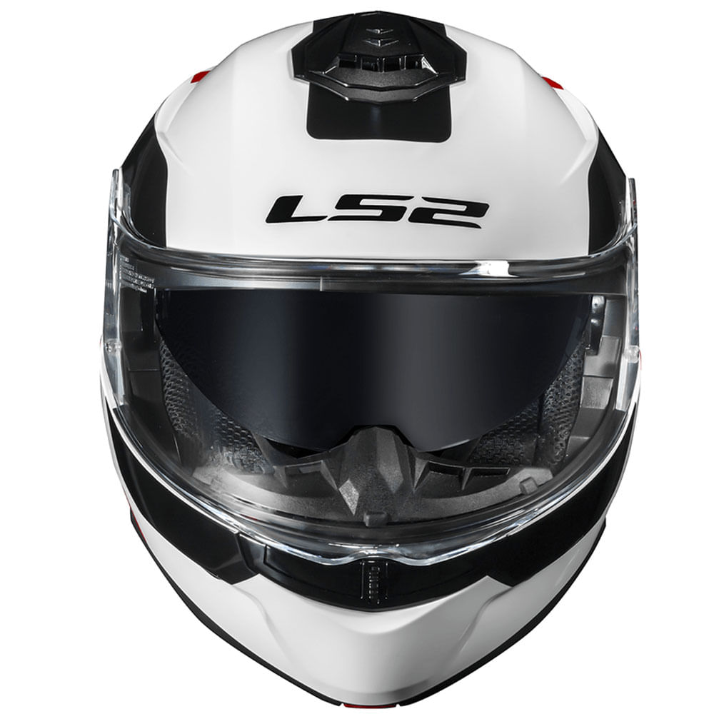 Capacete Ls2 FF908 Strobe II Autox Branco/Vermelho - marquinhom