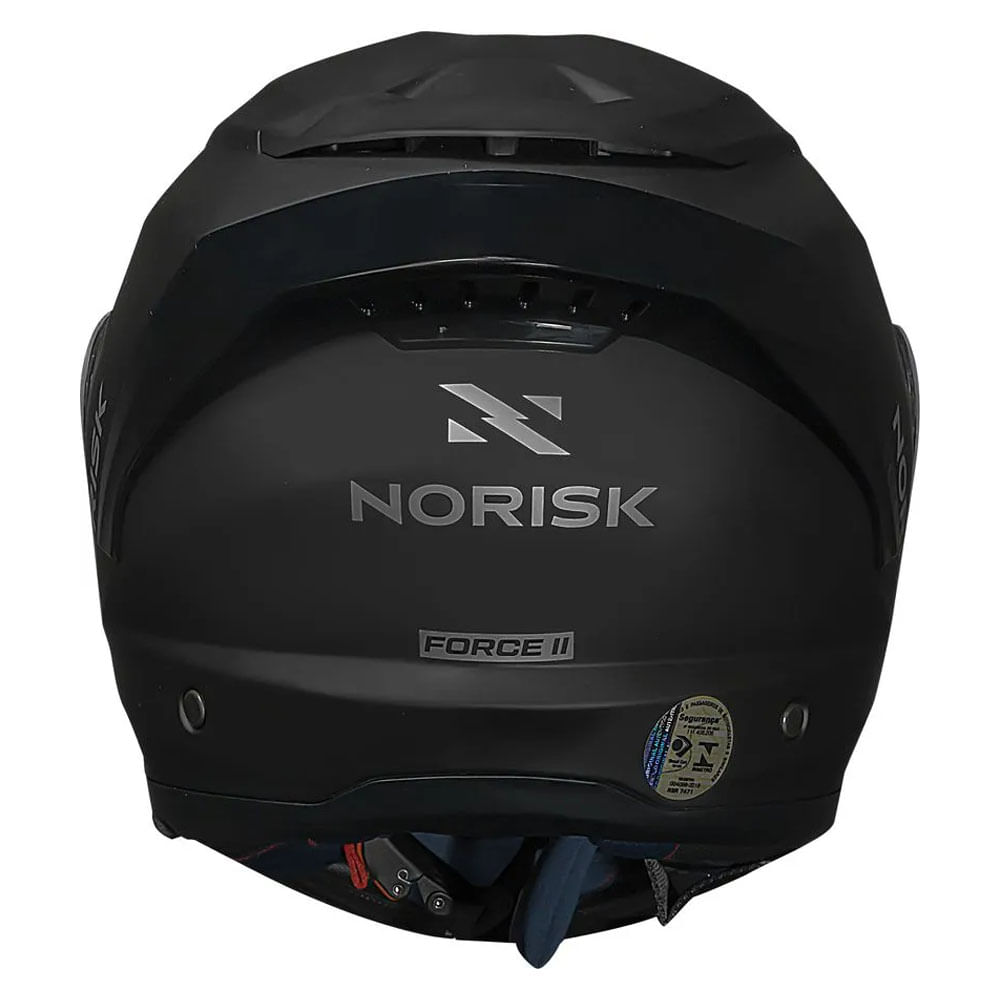 Capacete Norisk Force II Monocolor Preto Fosco - marquinhom