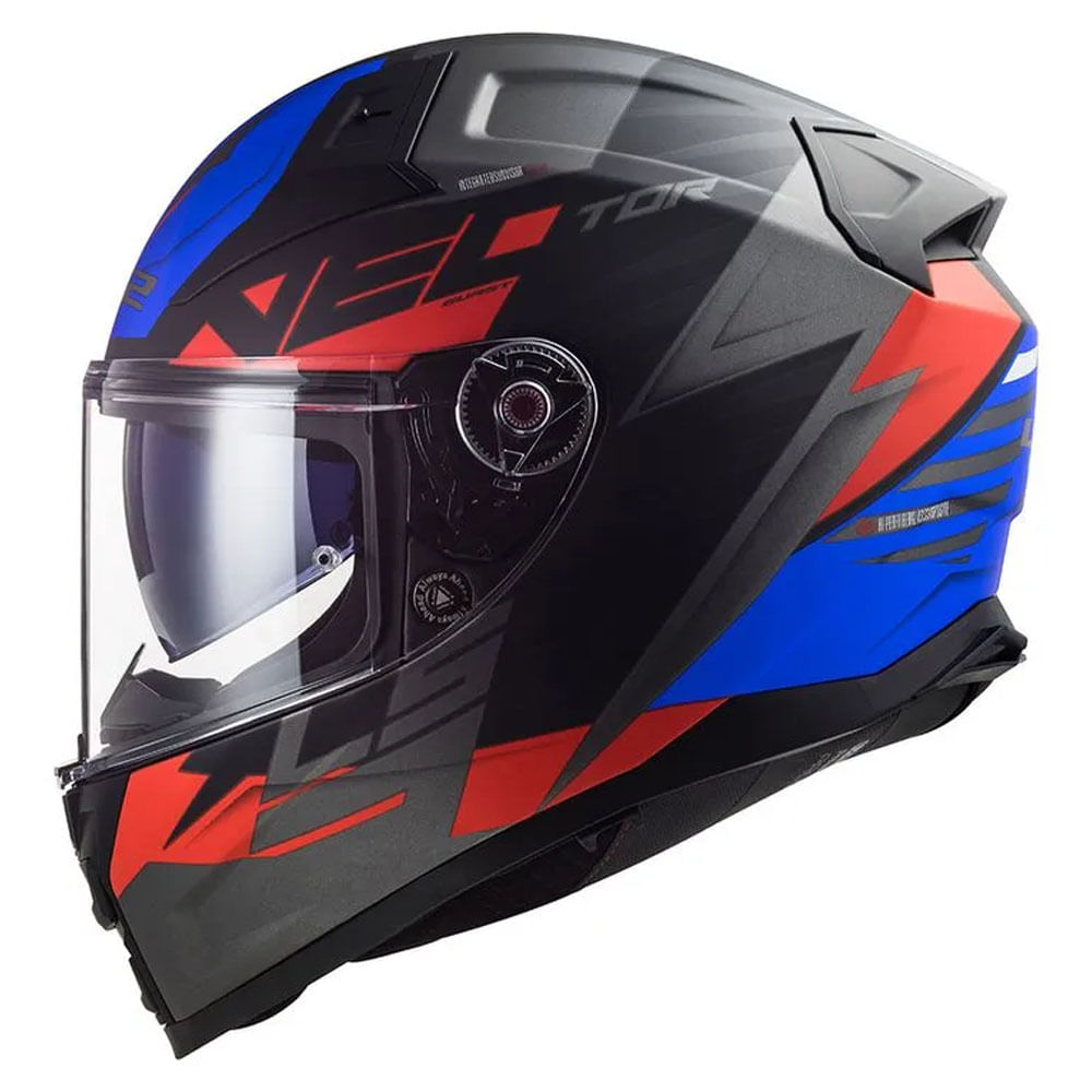 Capacete Ls2 FF811 Vector II Absolute Preto/Vermelho/Azul - marquinhom