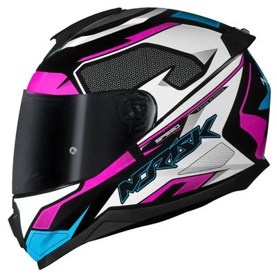 CAP-NORISK-FF802-RAZOR-SPEEDMAX-PRETO-BRANCO-ROSA-81387esq