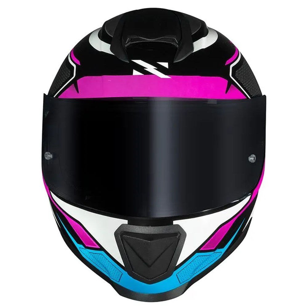 Capacete Norisk FF802 Razor Speedmax Preto/Branco/Rosa - marquinhom