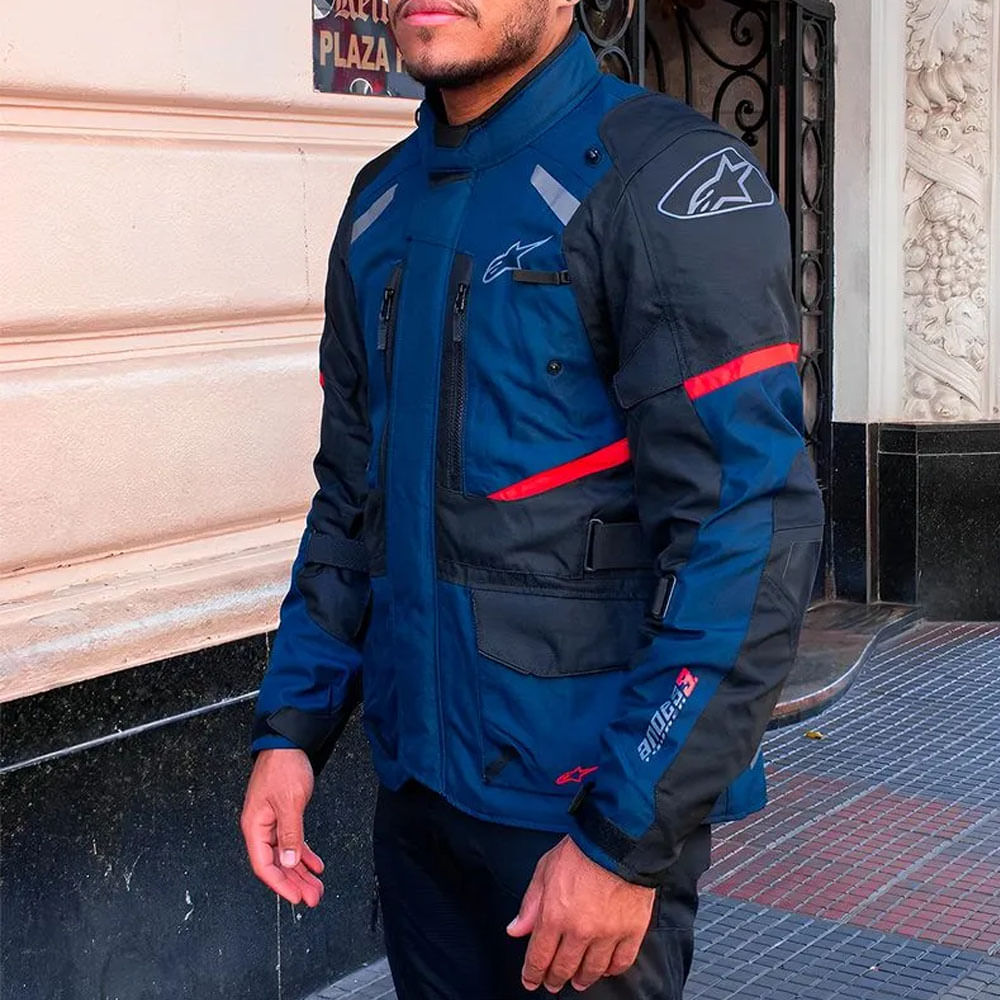 Jaqueta Alpinestars Masculina Andes V3 Drystar Azul/Preto - marquinhom