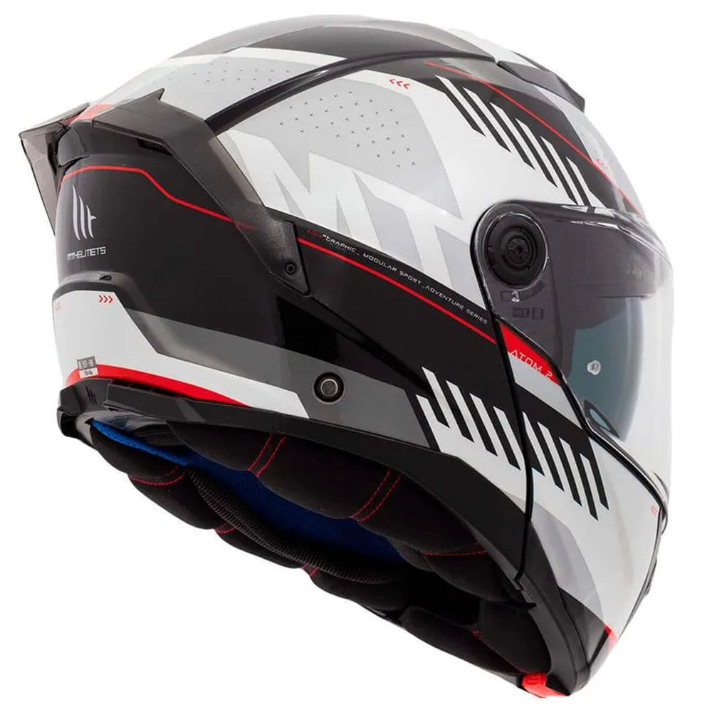 Capacete MT Atom 2 Edix B0 Cinza/Preto - marquinhom