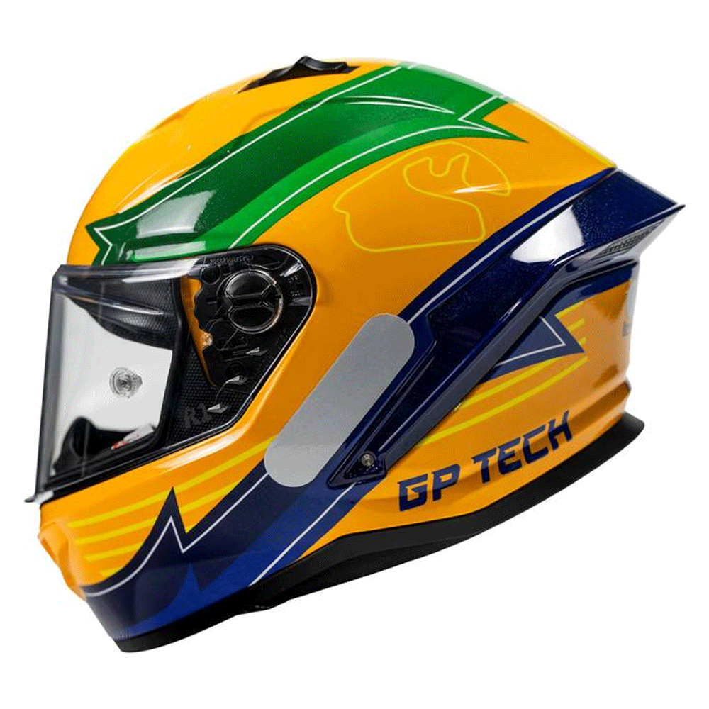 Capacete Gp Tech Pilot Gp Brasil em Promoção - marquinhom