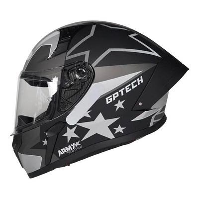 Capacete Gp Tech Sense Army Preto/Vermelho - marquinhom